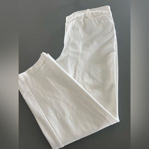 Beautiful white charter club pants, seem down the back leg size 14 petite